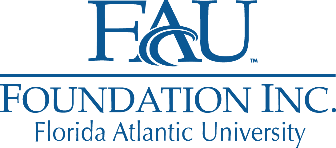 Logo of the FAU Foundation at Florida Atlantic University.